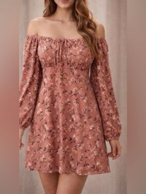 NWOT As U Wish Off the Shoulders Floral Dress